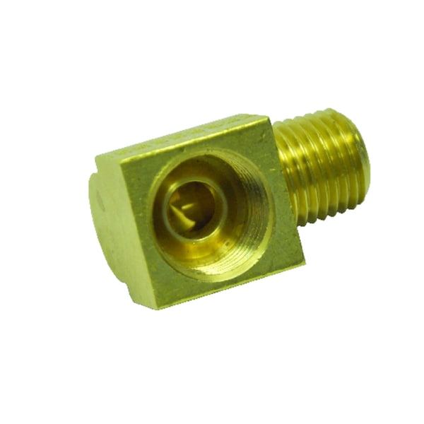 Jmf JMF Company 1/2 in. Flare X 3/8 in. D MPT Yellow Brass Inverted Elbow 4367819 - main
